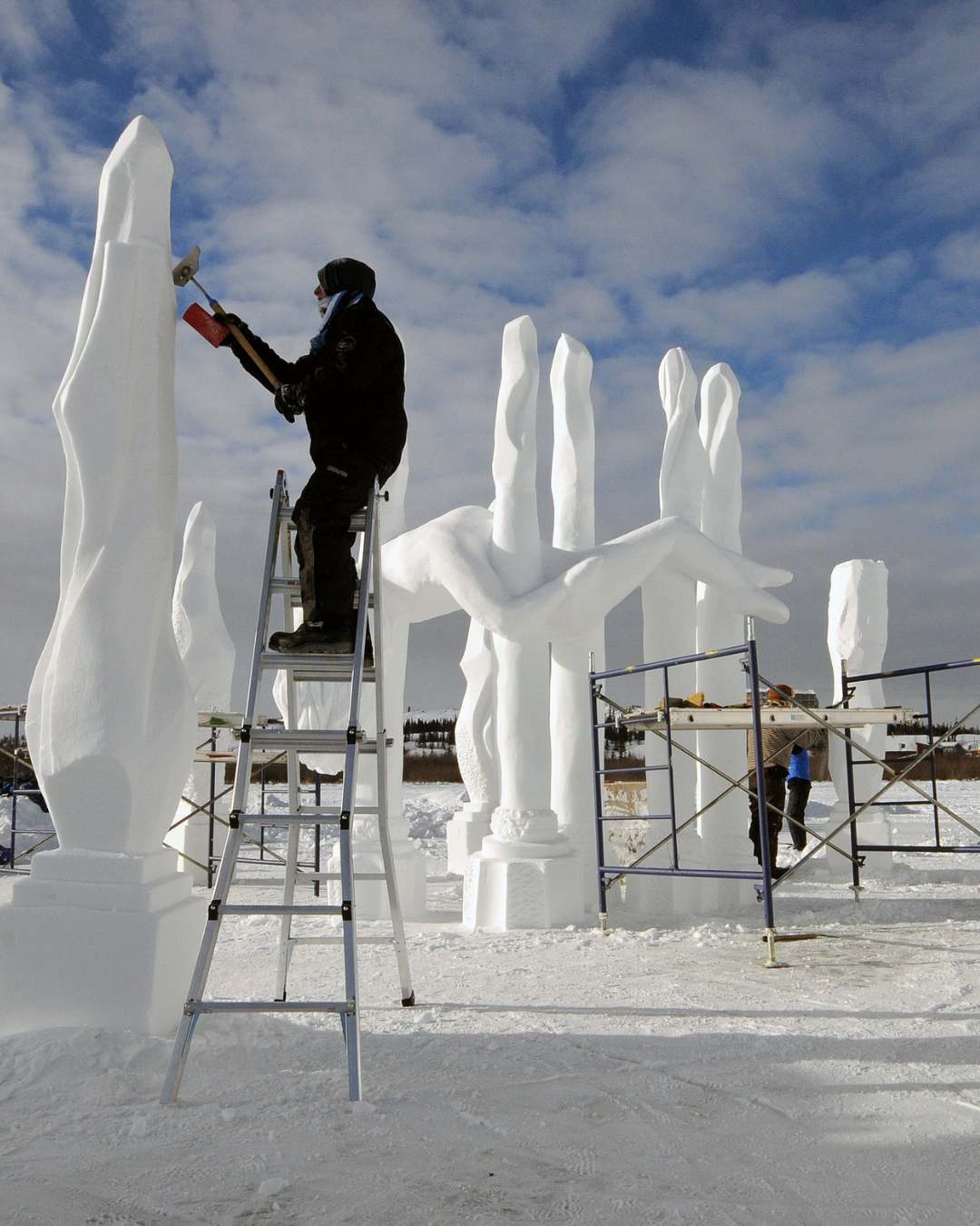 Snow Carving Symposium, Snowking's Winter Festival