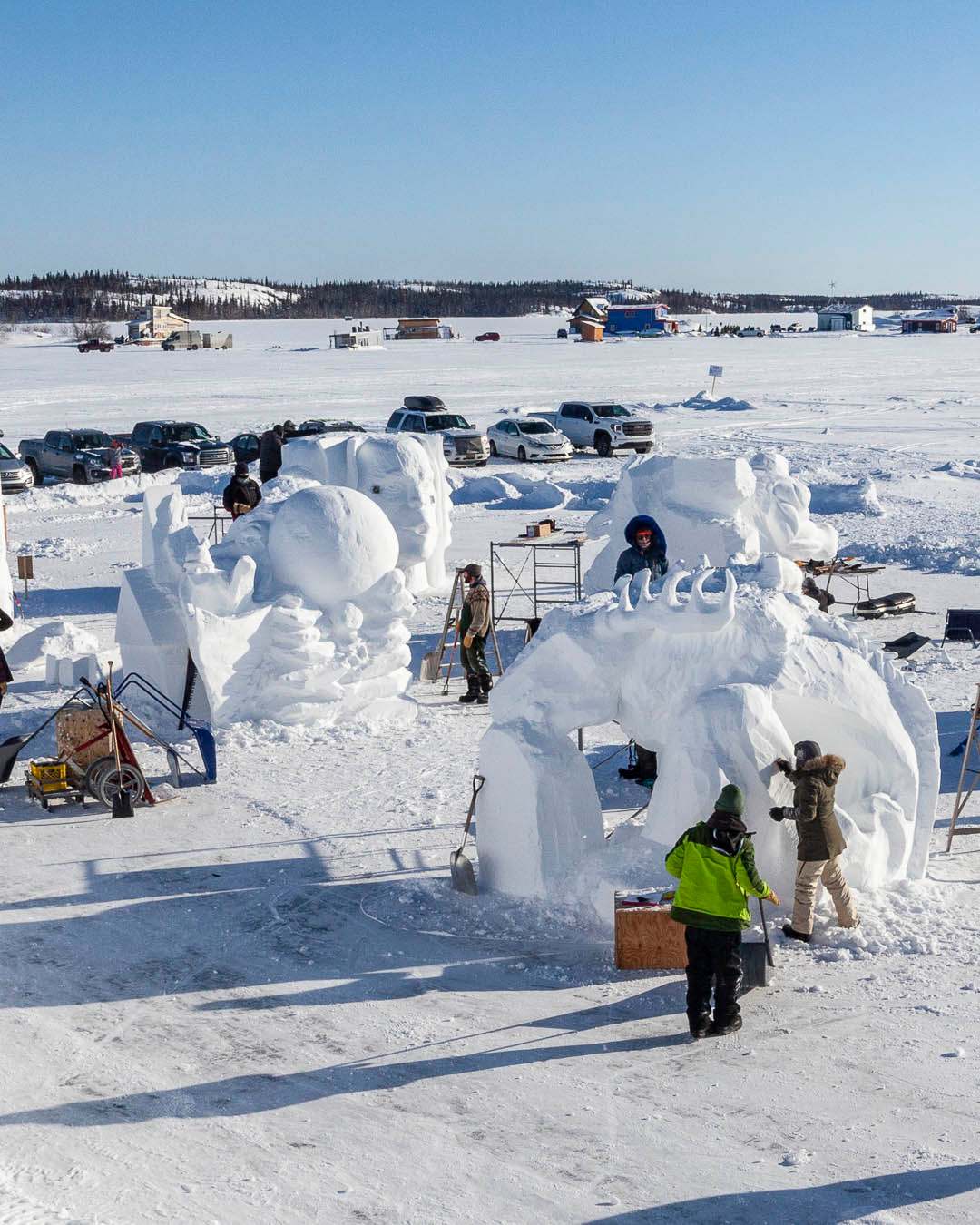 Snow Carving Symposium, Snowking's Winter Festival