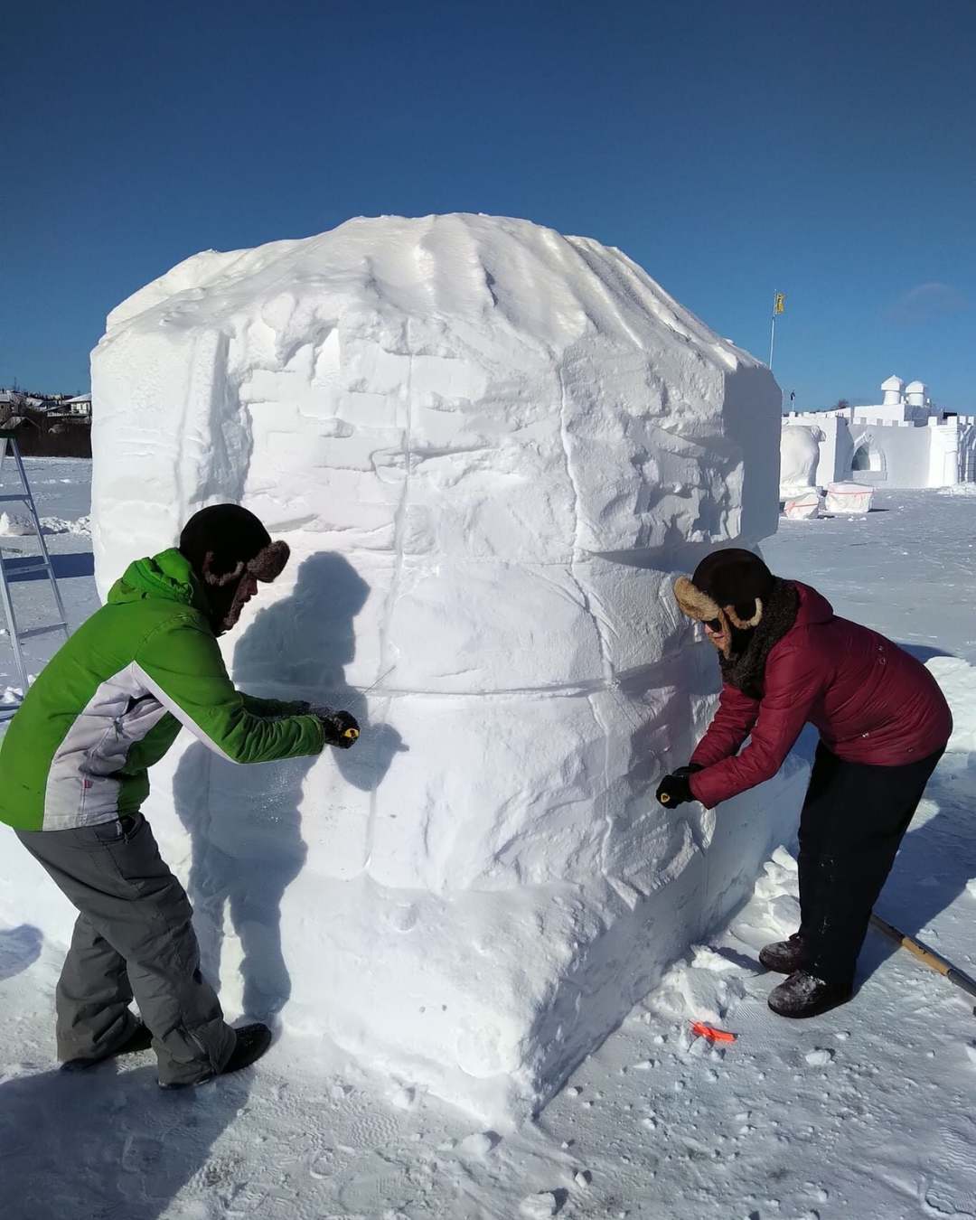 Snow Carving Symposium, Snowking's Winter Festival